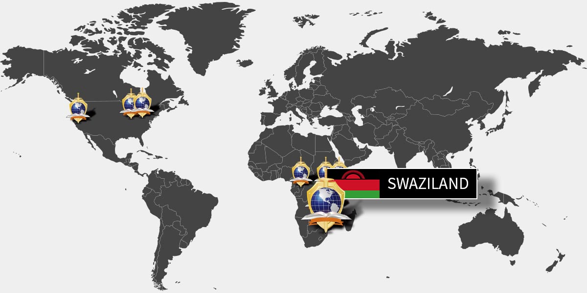 Covenant of Peace World Map - Swaziland