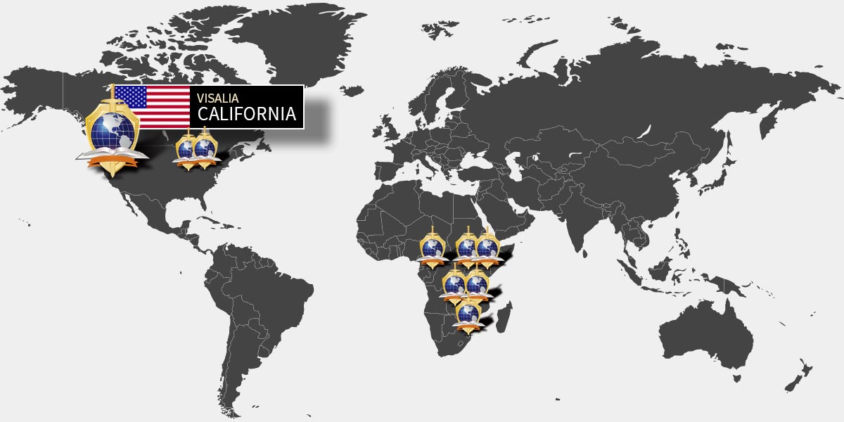 Covenant of Peace World Map - USA - Visalia California